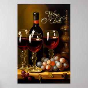 Poster Wine O'Clock