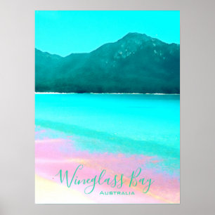 Poster Wineglass Bay Tasmania Australie