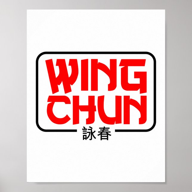 Poster Wing Chun Martial Arts Kung Fu (Devant)