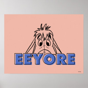 Poster Winnie l'Ooh   Eeyore Peek-A-Boo