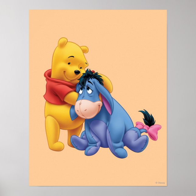 Poster Winnie l'Ooh et l'Eeyore (Devant)