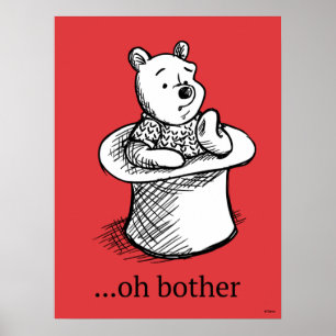 Poster Winnie l'Ooh   Oh Bother Citation