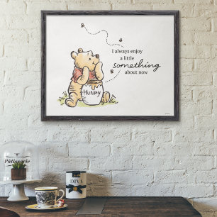 Poster Winnie l'ourson et citation de miel