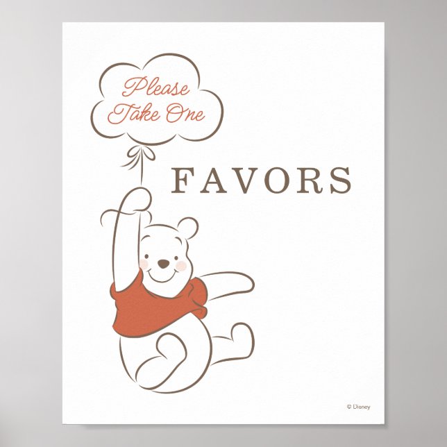 Poster Winnie The Pooh Over the Moon Diaper Raffle (Devant)