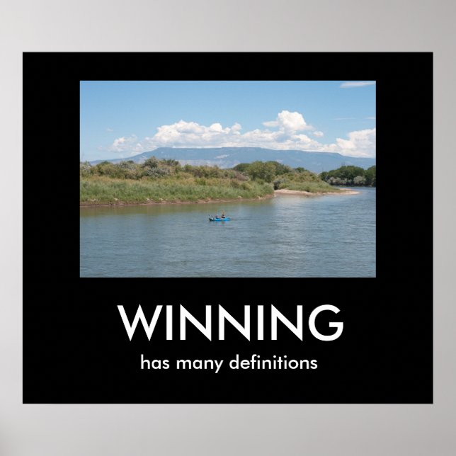 Poster WINNING a de nombreuses définitions (Devant)