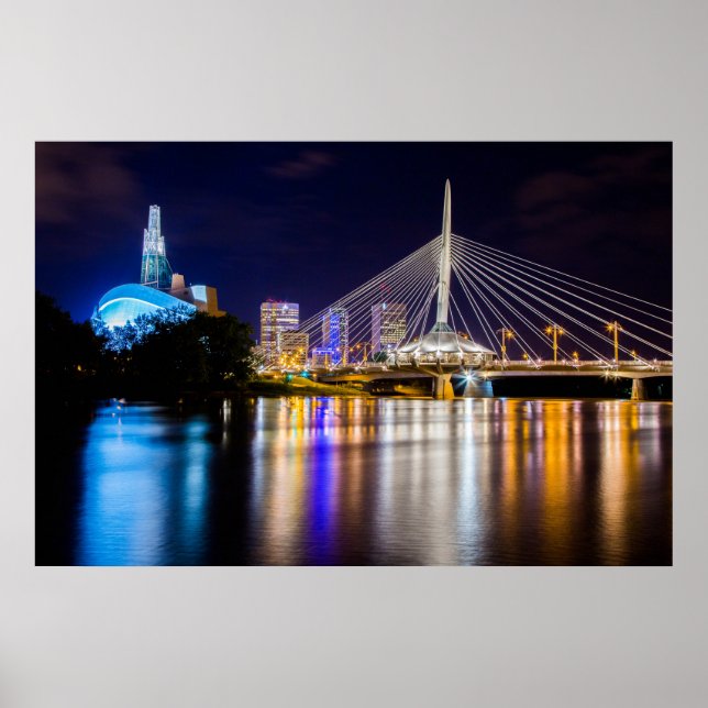 Poster Winnipeg Skyline (Devant)