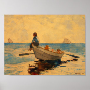 Poster Winslow Homer Boys dans un Dory