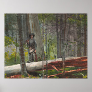 Poster Winslow Homer - Hunter dans les Adirondacks