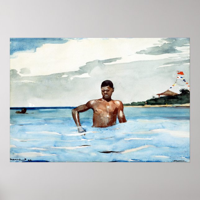 Poster Winslow Homer La Belle (Devant)