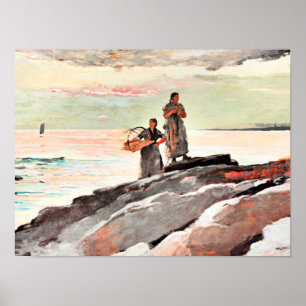 Poster Winslow Homer - Saco Bay, célèbre peinture