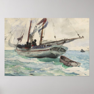 Poster Winslow Homer - Schooner - Nassau