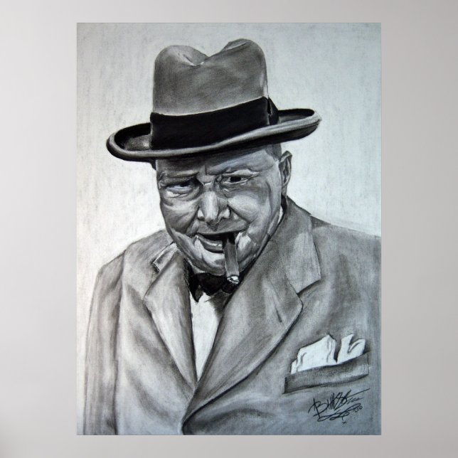 Poster Winston Churchill (Devant)