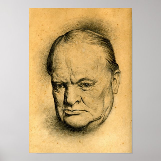Poster Winston Churchill (Devant)