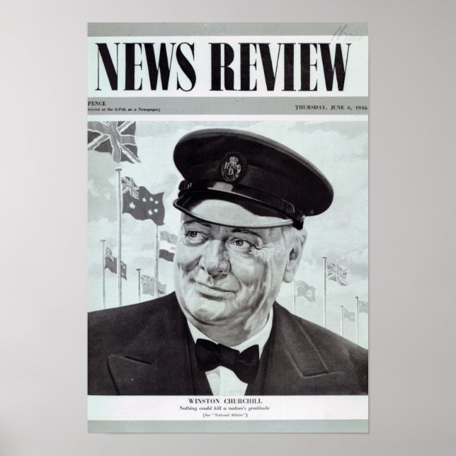 Poster Winston Churchill (Devant)