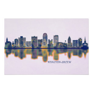 Poster Winston-Salem Skyline