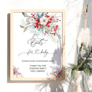 Poster Winter Floral & Berry Livres pour bébé