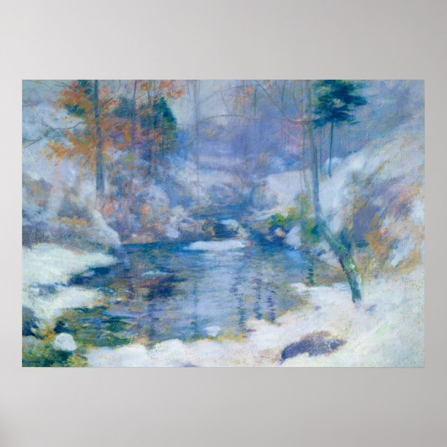Poster Winter Harmony, 1890-1900 par John Henry Twachtman (Devant)