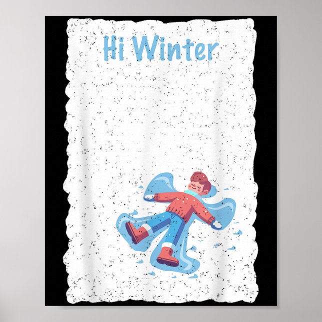 Poster Winter Holiday Ski Christmas Ski X-mas Skiing Skie (Devant)
