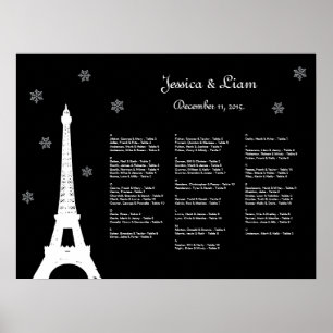 Poster Winter in Paris Seating Chart