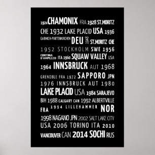 Poster Winter Olympic Games