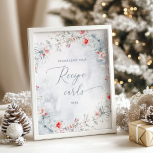 Poster Winter Snow laissez votre carte de recette ici