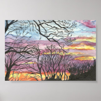 Poster Winter Sunrise Fine Art Print
