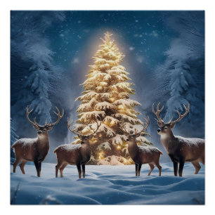 Poster Winter Wonderland avec Festive Friends 3DChristmas