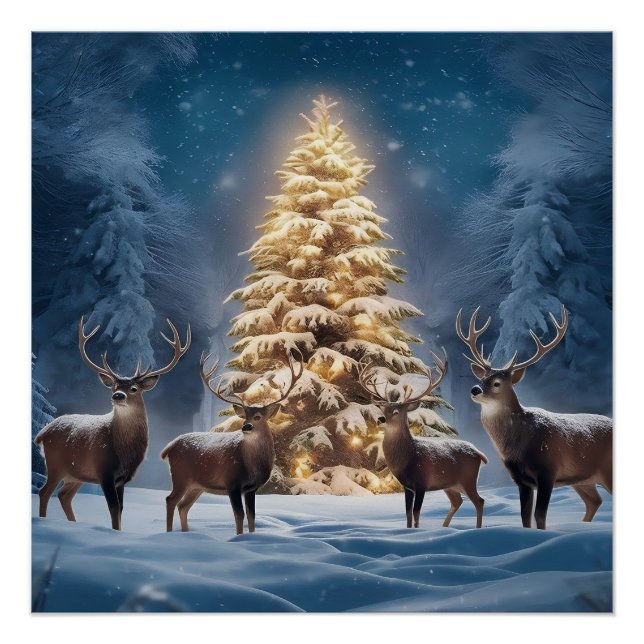 Poster Winter Wonderland avec Festive Friends 3DChristmas (Devant)