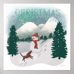 Poster Winter Wonderland - Christmas Snowman