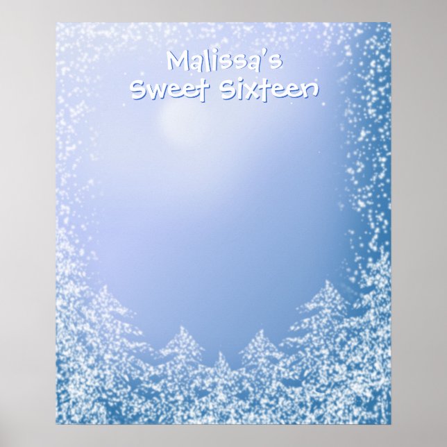 Poster Winter Wonderland Sweet sixteen Connexion Bureau (Devant)
