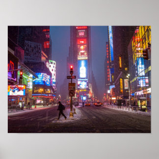 Poster Wintry Times Square 