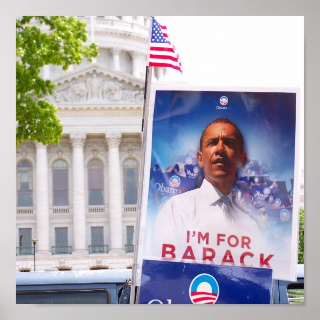 Poster Wisconsin pour Obama - Customisé (Devant)