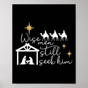 Poster Wise Men Still Seek Him Christian Christmas Jésus