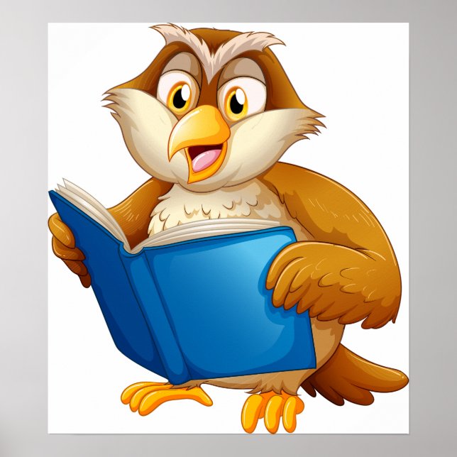 Poster Wise Old Owl (Devant)