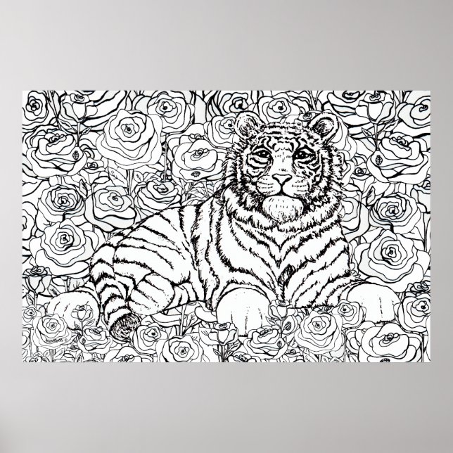 Poster Wise Tiger (Devant)