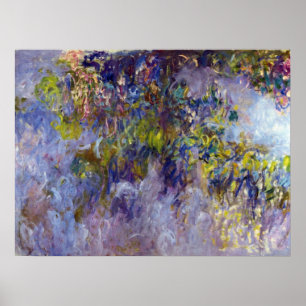 Poster Wisteria (moitié gauche) de Claude Monet
