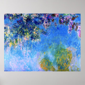 Poster Wisteria par impressionniste Claude Monet