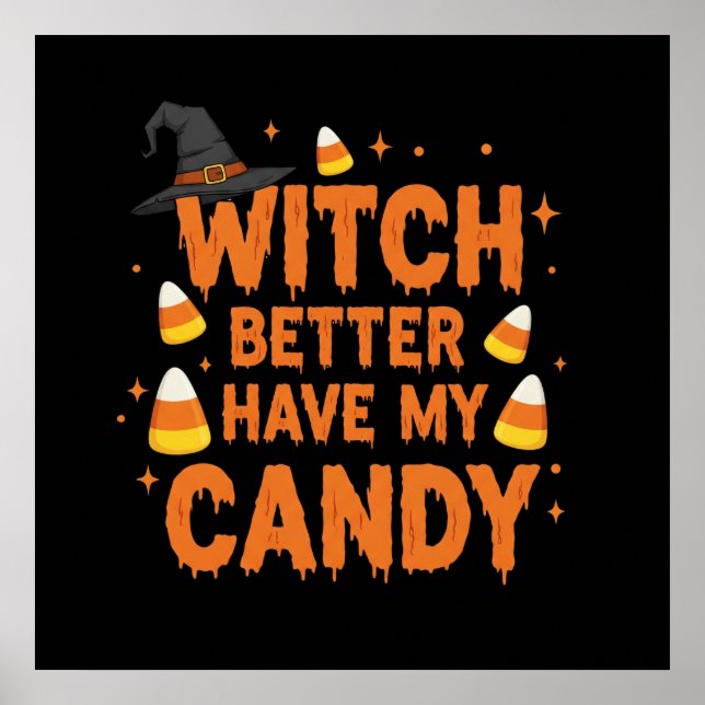 Poster Witch Candy Tee (Devant)
