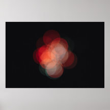 Poster with bokeh effect photo