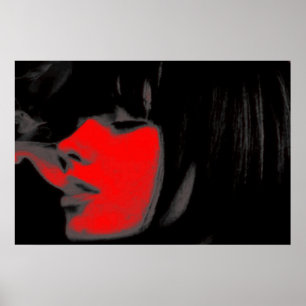 Poster with Cool Girl Print Version Two