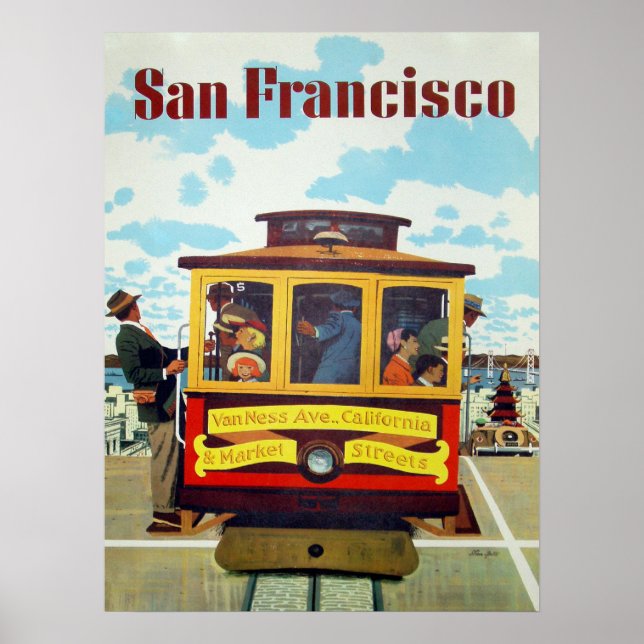 Poster with Cool San Francisco Print (Front)