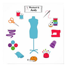 Poster with Custom Sew Right Text