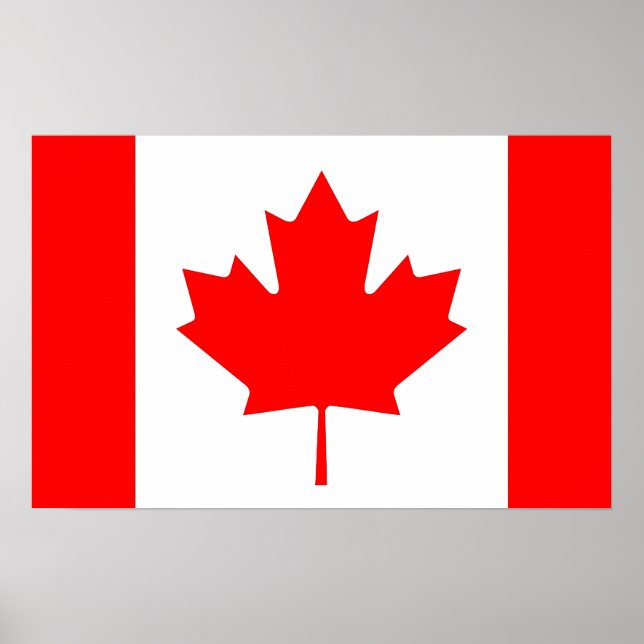 Poster with Flag of Canada (Front)