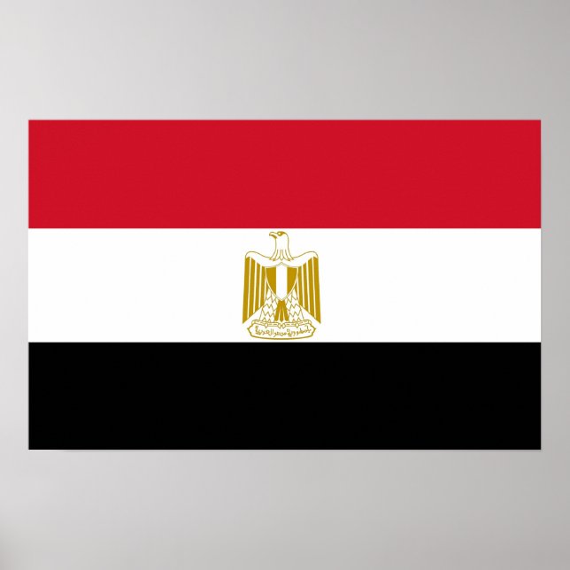 Poster with Flag of Egypt (Front)