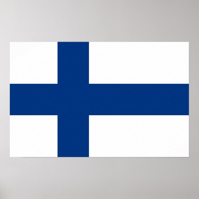 Poster with Flag of Finland (Front)