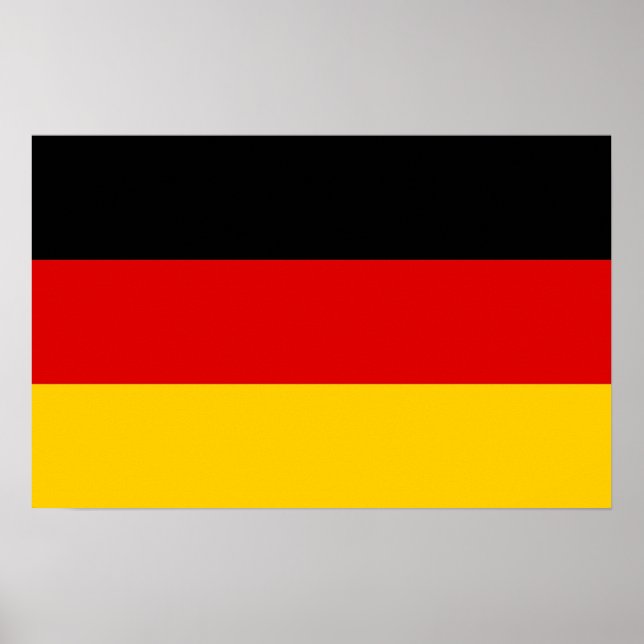 Poster with Flag of Germany (Front)