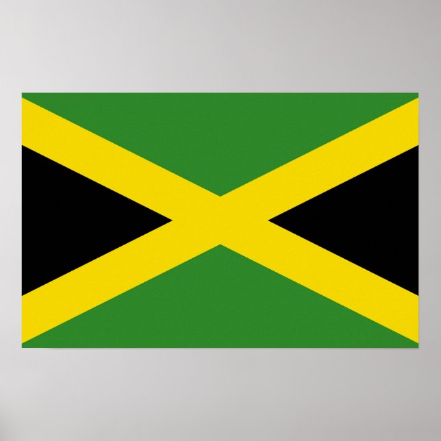 Poster with Flag of Jamaica (Front)