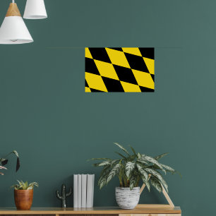 Poster with Flag of Munich, Germany