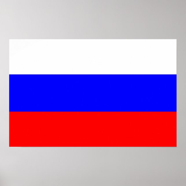 Poster with Flag of Russia (Front)