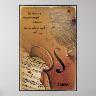 Poster with Hafiz - stamping instrument
